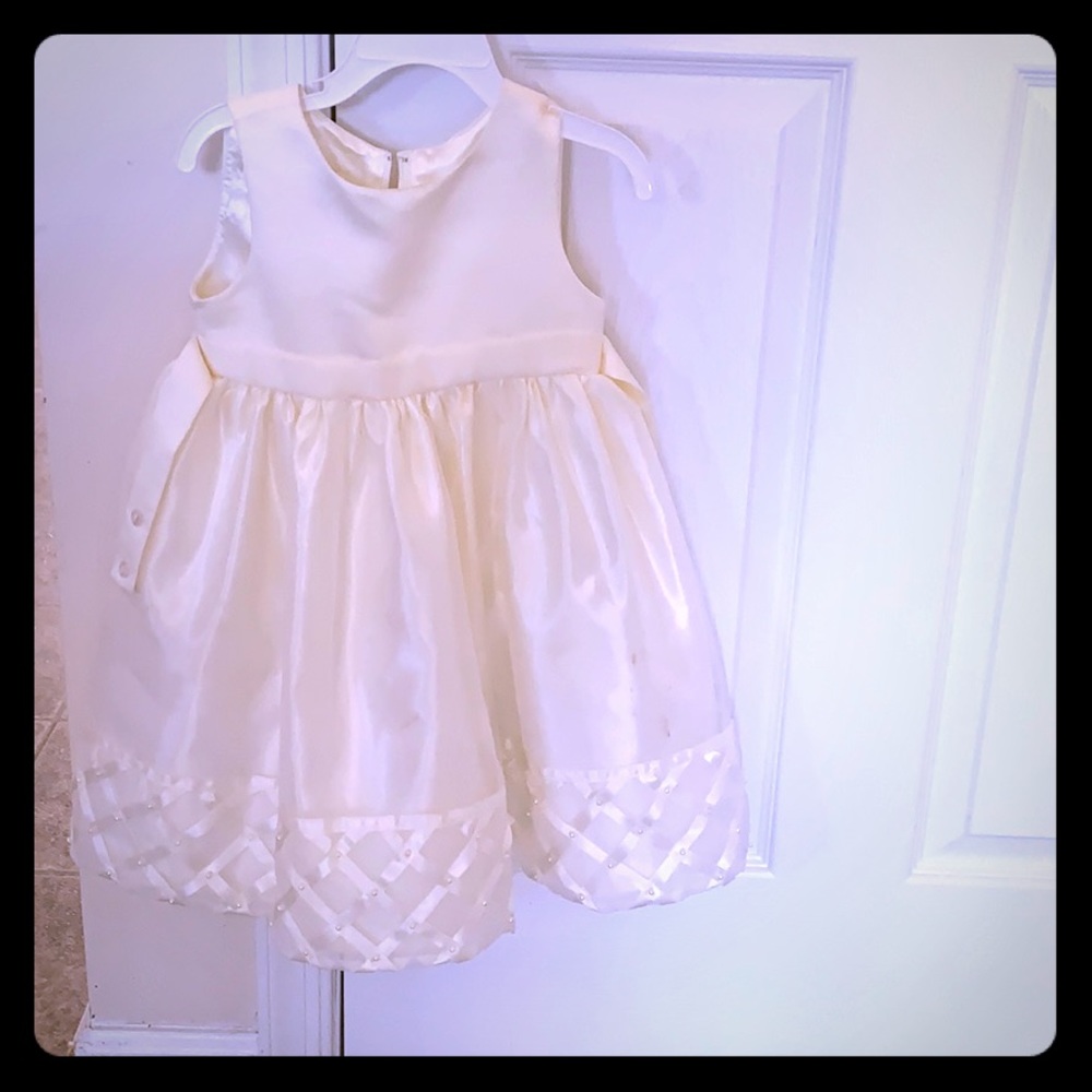Toddler girl dress ivory